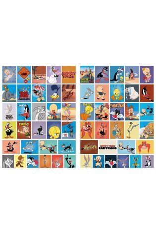 Knygutė spalvinimui su lipdukais LOONEY TUNES: Juokingas zuikis Warner Bros