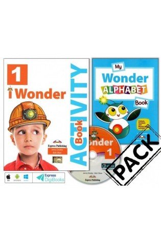 iWonder 1 Workbook + ieBook, Alphabet Book (pratybos)