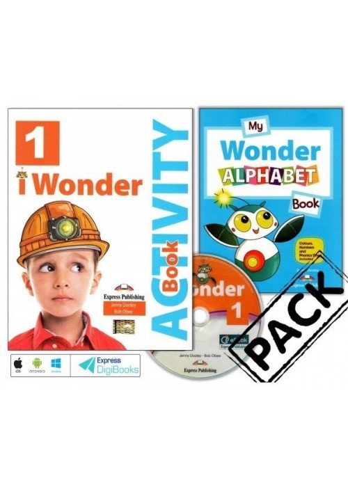 iWonder 1 Workbook + ieBook, Alphabet Book (pratybos)