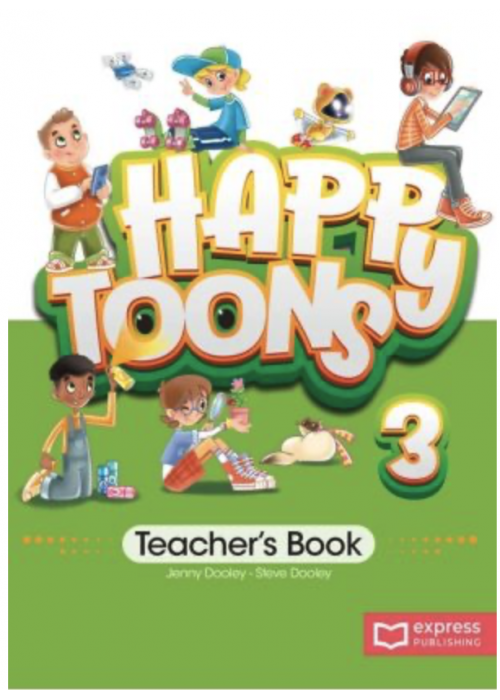 Happy Toons 3 Teachers Pack + Posters (mokytojo knyga)