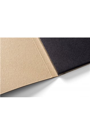 Juodas piešimo bloknotas START SMLT Art. A5, 20 lapų (120gsm) su užlenkiamu viršeliu ir kieta nugarė