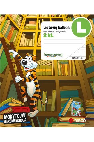 Formulių sąsiuvinis pradinukams REALISTER, lietuvių k. 2 klasei, 14 lapų, linija, B5