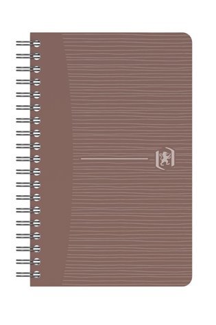 Perdirbtas sąsiuvinis su spirale OXFORD Rec’Up, 9x14 cm, 90 lapų, 90 gsm, langeliais