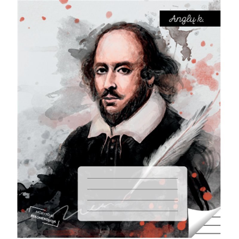 Anglų kalbos sąsiuvinis, linijomis, 36 lapai. Vidinių lapų gramatūra – 90 g/m2. Anglų kalbos sąsiuvinis, linijomis, 36 lapai. Vidinių lapų gramatūra – 90 g/m2.