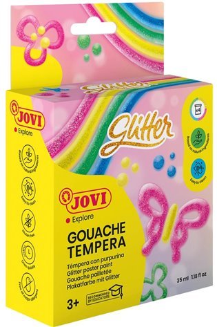 Blizgūs dažai JOVI GLITTER, 35 ml, 4 spalvos