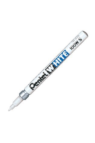 Permanentinis žymeklis PENTEL WHITE, baltos spalvos