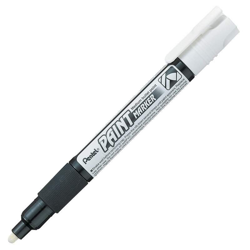 Žymeklis PENTEL PAINT MARKER, 4,0 mm. baltos spalvos Žymeklis PENTEL PAINT MARKER, 4,0 mm. baltos spalvos