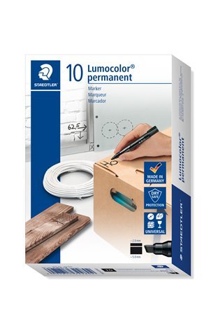 Permanentinis žymeklis STAEDTLER LUMOCOLOR 350, JUODA