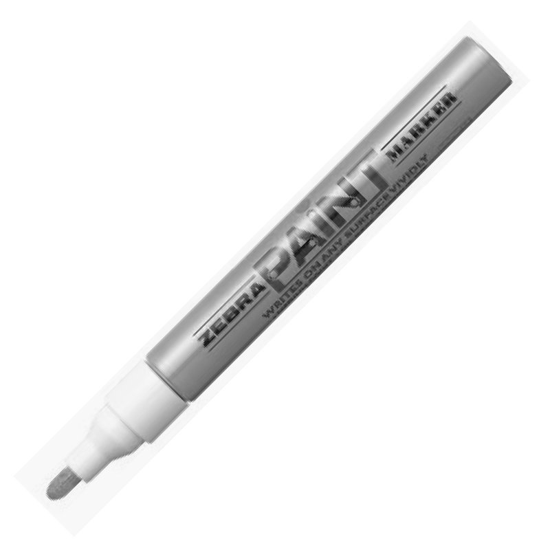Permanentinis žymeklis ZEBRA PAINT MARKER, 3.0 mm, sidabrinis, aliejaus pagrindu Permanentinis žymeklis ZEBRA PAINT MARKER, 3.0 mm, sidabrinis, aliejaus pagrindu
