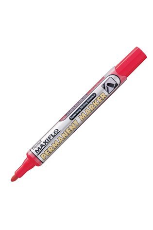 Permanentinis žymeklis PENTEL NLF50 MAXIFLO, raudona