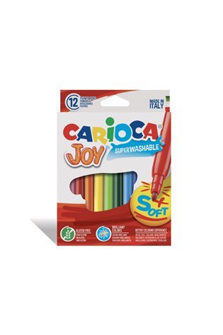 Flomasteriai CARIOCA JOY, 12 vnt., popierinė pakuotėje