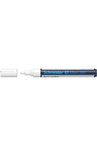 Kreidinis žymeklis SCHNEIDER Deco Marker Maxx 265, 2-3mm, balta