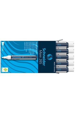 Kreidinis žymeklis SCHNEIDER Deco Marker Maxx 265, 2-3mm, balta