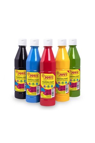 Tempera dažai buteliuke JOVI, 500 ml, tamsiai mėlyna sp.