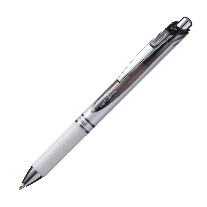 Automatinis rašiklis PENTEL ENERGEL PEARL WHITE 0.5 mm, juodos spalvos rašalas Automatinis rašiklis PENTEL ENERGEL PEARL WHITE 0.5 mm, juodos spalvos rašalas