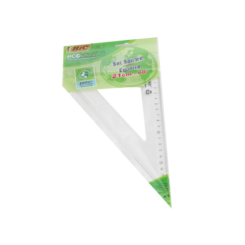 Liniuotė trikampė BIC 60''90''30'', 21 cm Liniuotė trikampė BIC 60''90''30'', 21 cm