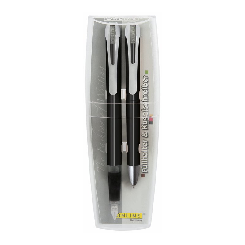 Rinkinys, plunksnakotis ir rašiklis, ONLINE, Colour Line, juodos sp. Rinkinys, plunksnakotis ir rašiklis, ONLINE, Colour Line, juodos sp.