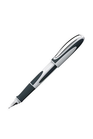 Plunksnakotis SCHNEIDER RAY , 0,7mm, baltos/tamsiai pilkos sp. korpusas, mėlynas rašalas