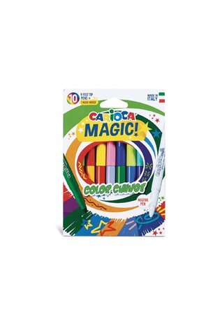 Flomasteriai CARIOCA MAGIC COLOR CHANGE, 9 spalvos + spalvą keičiantis žymeklis