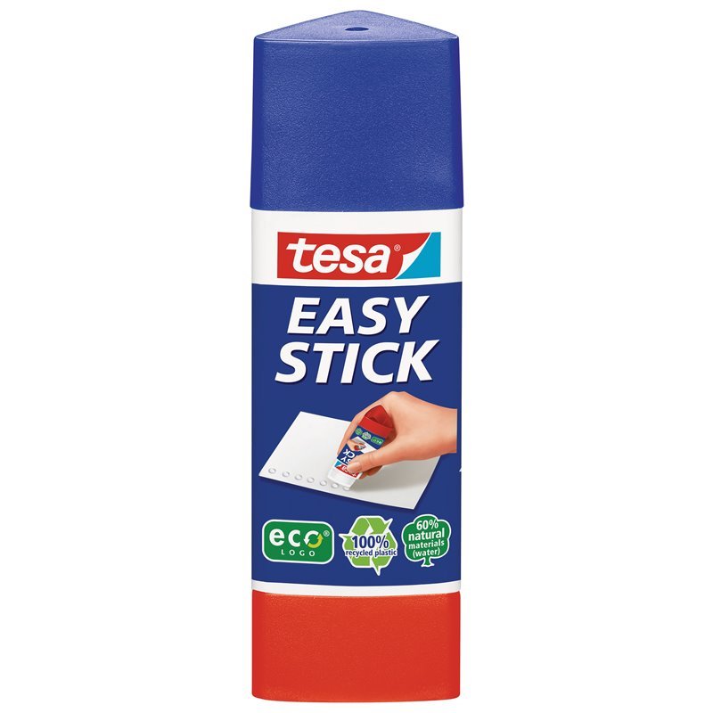 Ekologiški pieštukiniai klijai TESA be tirpiklių (trikampiai), 25g Ekologiški pieštukiniai klijai TESA be tirpiklių (trikampiai), 25g