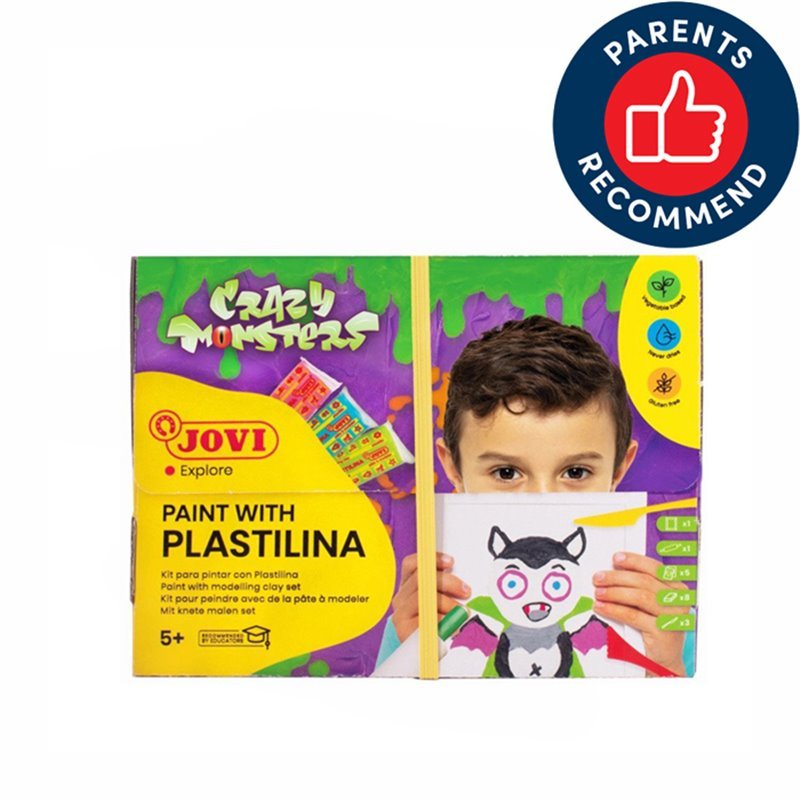 Spalvinimo plastilinu rinkinys JOVI CRAZY MONSTER, su priedais Spalvinimo plastilinu rinkinys JOVI CRAZY MONSTER, su priedais