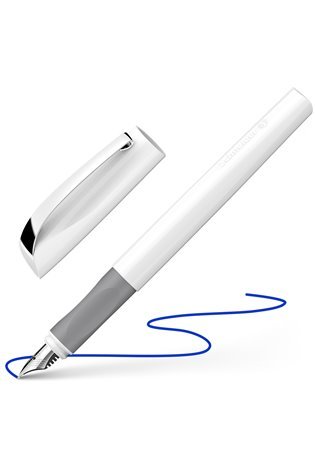 Plunksnakotis SCHNEIDER CEOD CLASSIC BASIC , 0,7mm, baltos sp. korpusas, mėlynas rašalas (tinka ir kairiarankiams)