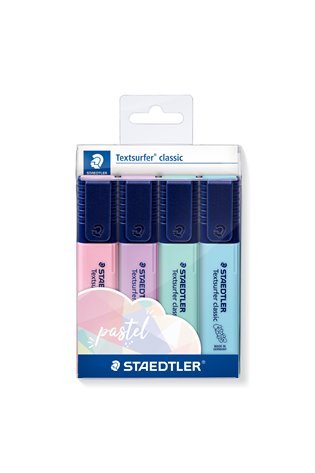 Teksto žymeklių rinkinys STAEDTLER Textsurfer 364C, 4 spalvos