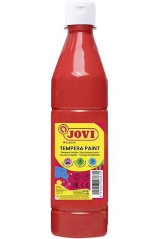 Skystas guašas buteliuke JOVI 1000 ml,  raudona sp. (vermillion)