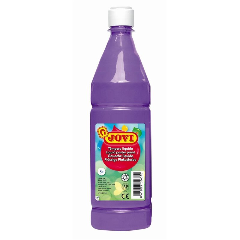 Skystas guašas buteliuke JOVI 1000 ml, violetinė sp.