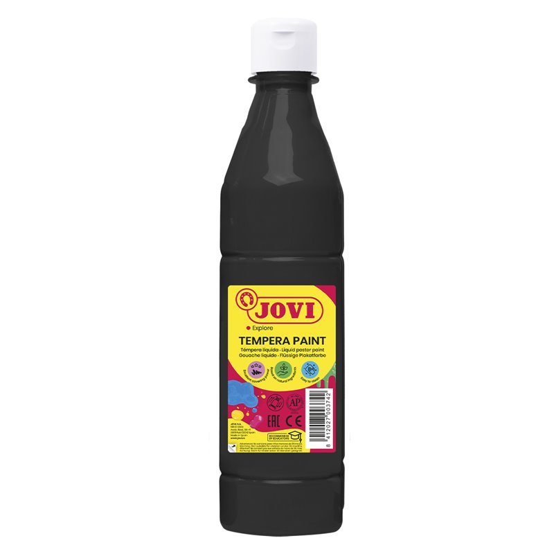 Skystas guašas buteliuke JOVI, 500 ml, juoda sp.