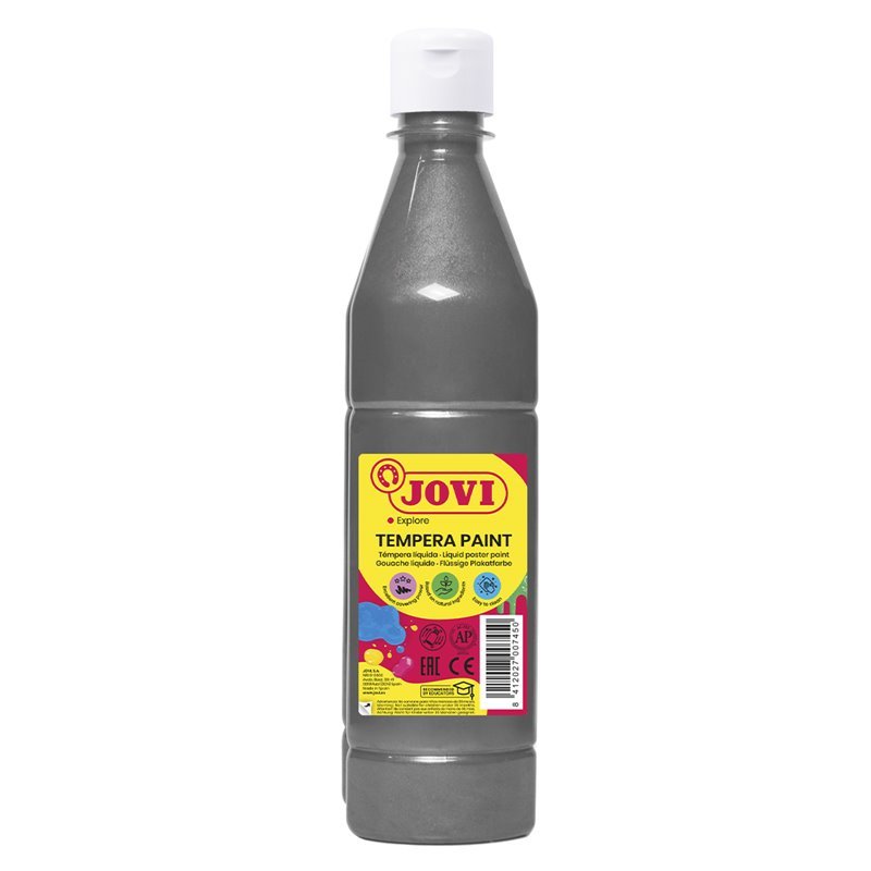 Tempera dažai JOVI Liquid, 500ml, sidabrinės sp.