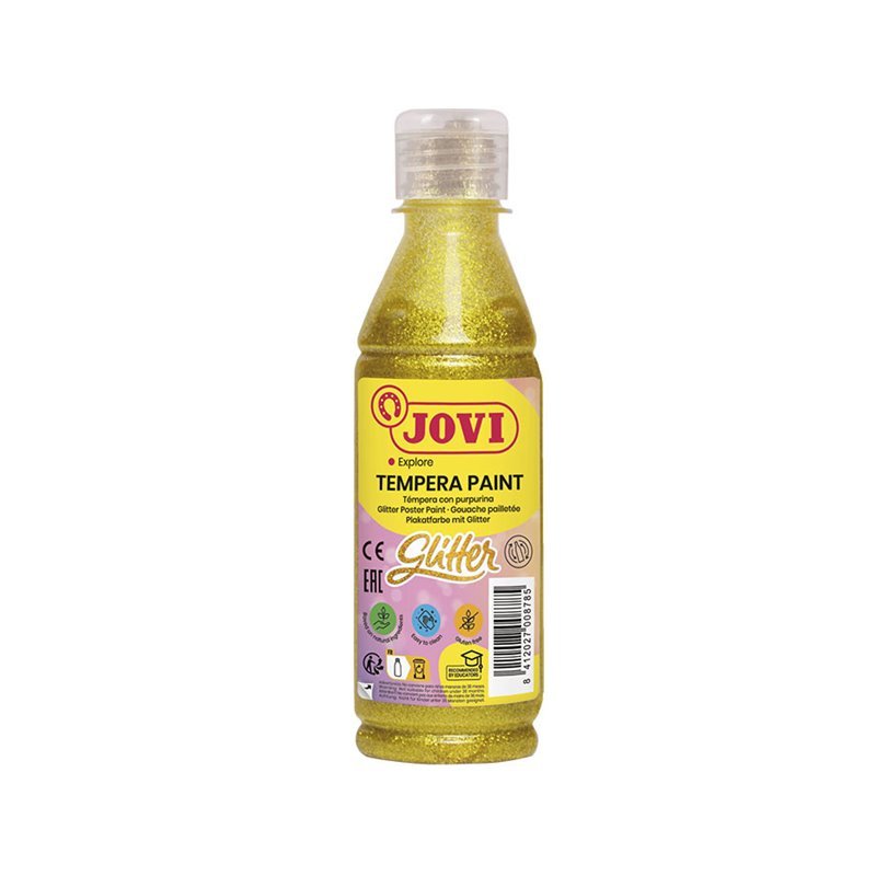 Tempera dažai JOVI, 250ml, geltonos sp., blizgūs