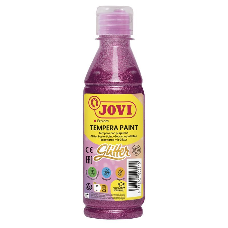 Tempera dažai JOVI, 250ml, rožinės sp., blizgūs