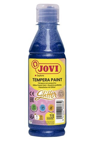 Tempera dažai JOVI, 250ml, žydros sp., blizgūs