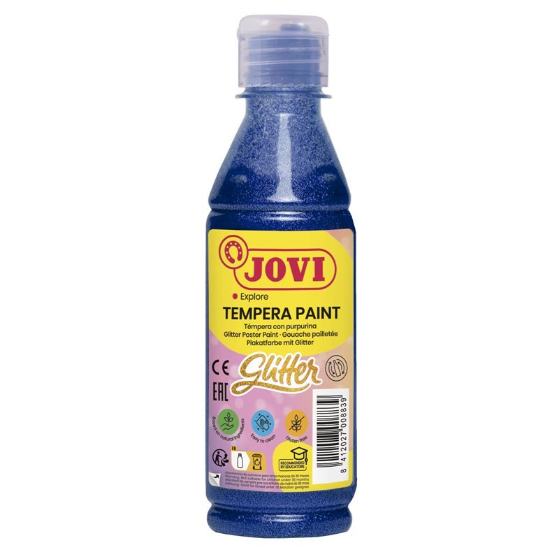 Tempera dažai JOVI, 250ml, žydros sp., blizgūs