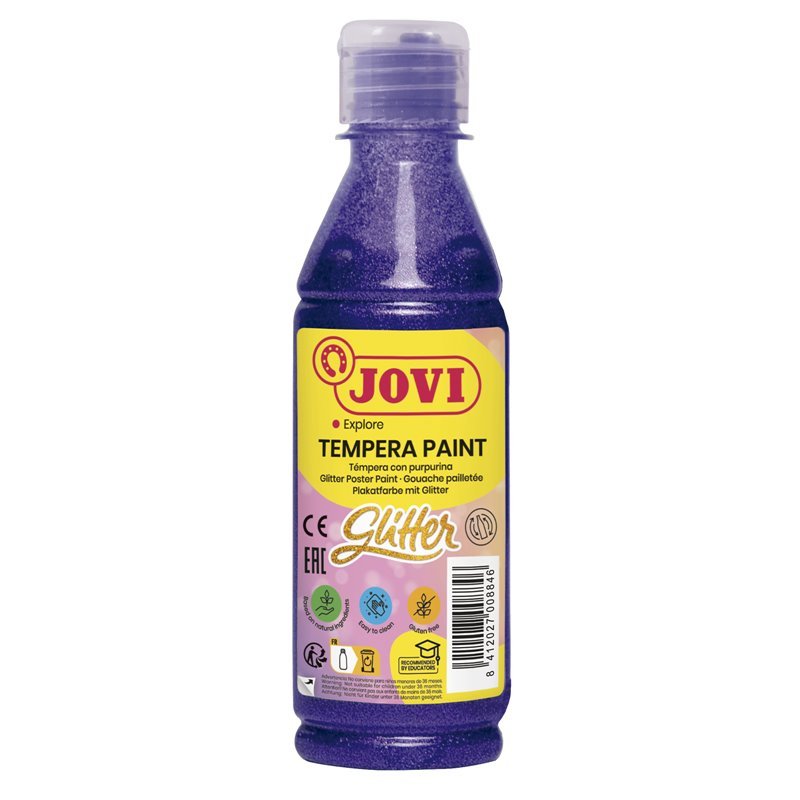 Tempera dažai JOVI, 250ml, violetinės sp., blizgūs