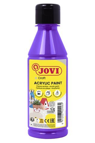 Akriliniai dažai JOVI, 250ml, violetinės sp.