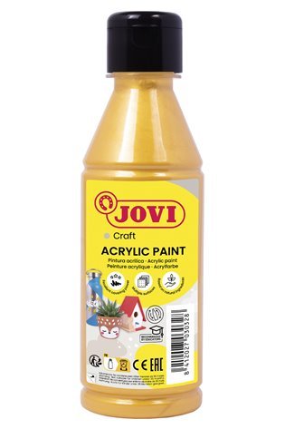 Akriliniai dažai JOVI, 250ml, auksinės sp.