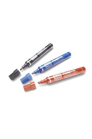 Permanentinis Žymeklis Pentel Pen N60, 1,5 - 7 mm, 4 vnt., įvairių spalvų