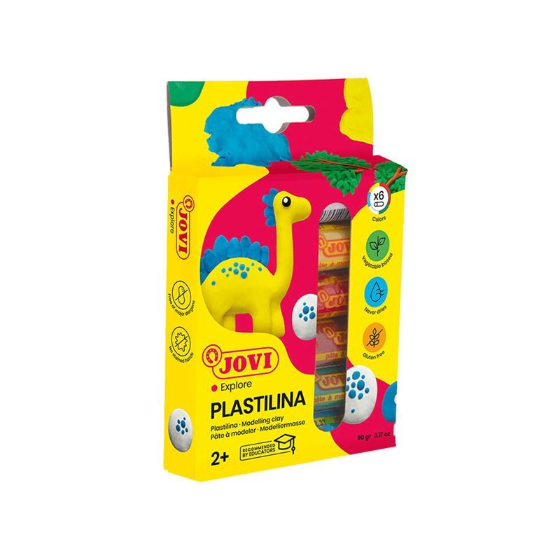 Plastilinas JOVI, 6 spalvų rinkinys, 15 g.