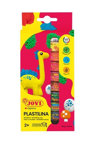 Plastilinas JOVI, 10 spalvų rinkinys, 15 g