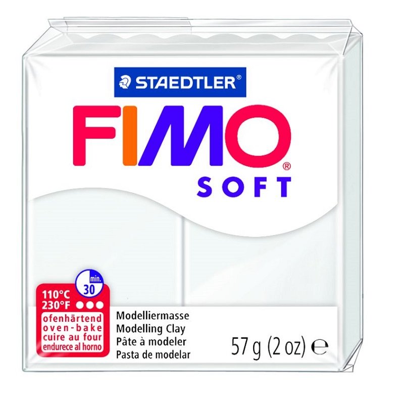 Modelinas FIMO SOFT, 57 g, balta sp.