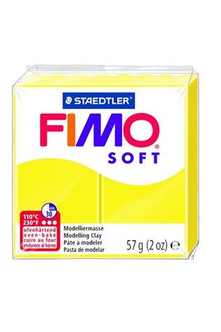 Modelinas FIMO SOFT, 57 g, citrinų geltona sp.