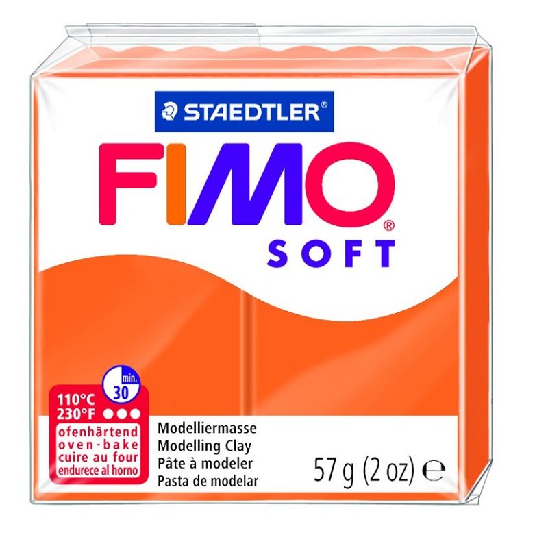 Modelinas FIMO SOFT, 57 g, oranžinė sp.