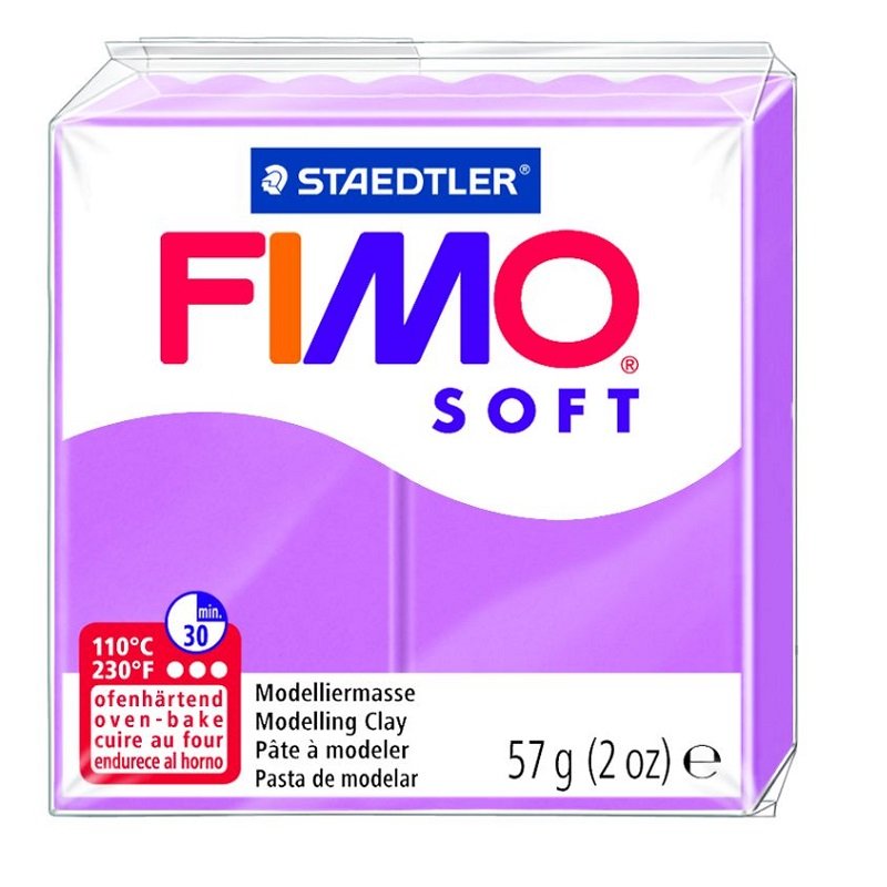 Modelinas FIMO SOFT, 57 g, levandų violetinė sp.