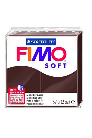 Modelinas FIMO SOFT, 57 g, šokolado ruda sp.