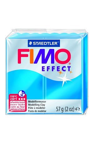 Modelinas FIMO EFFECT, 57 g, permatoma mėlyna sp.