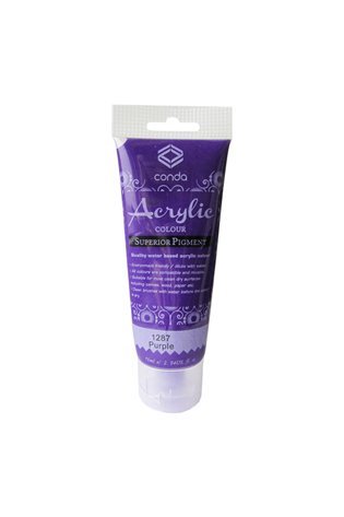 Akriliniai dažai 75 ml 1287, violetinė