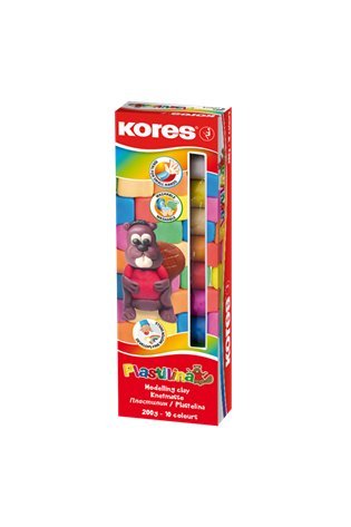 Plastilinas KORES, 10 spalvų