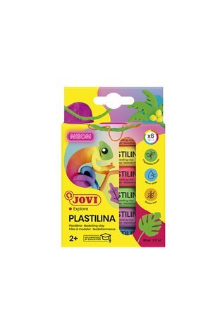 Plastilinas JOVI, 15 g, 6 neoninės spalvos